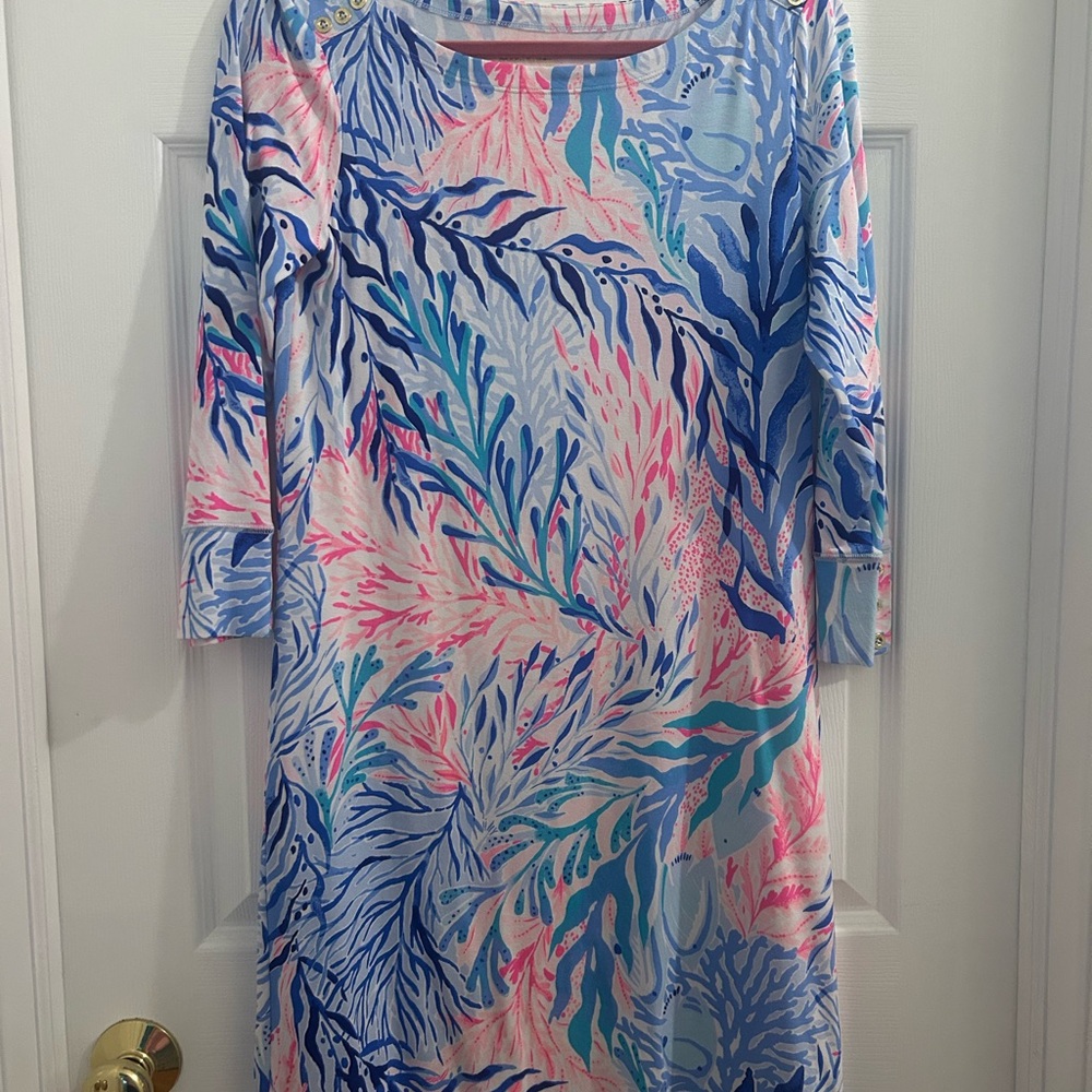 NWOT Lilly Pulitzer Sophie Dress Kaleidoscope Coral - Sz M